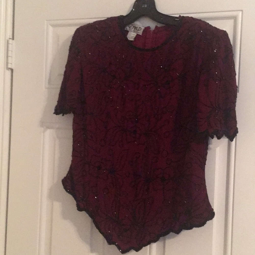 Beaded Blouse Size M